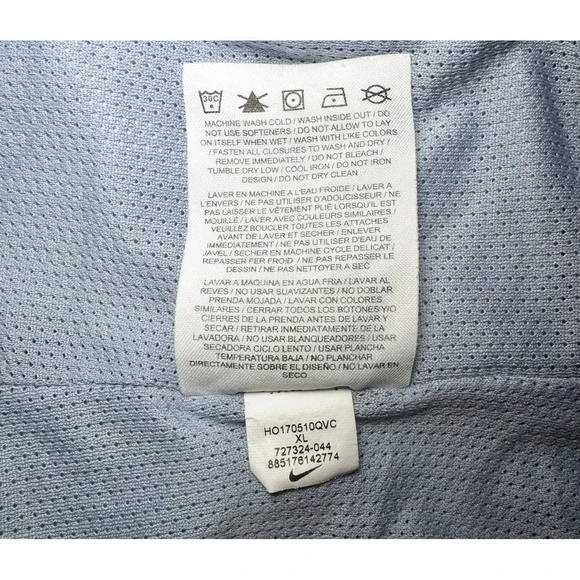 Nike Windrunner Vintage Hooded Windbreaker Nylon Jacket Grey White Mens Size XL - Picture 10 of 10